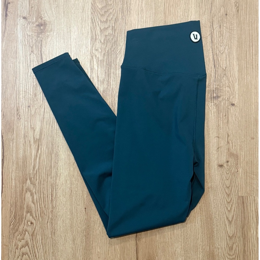 Vuori Women's Chilled Out Leggings Teal Green High Rise Activewear Sz L VW4028